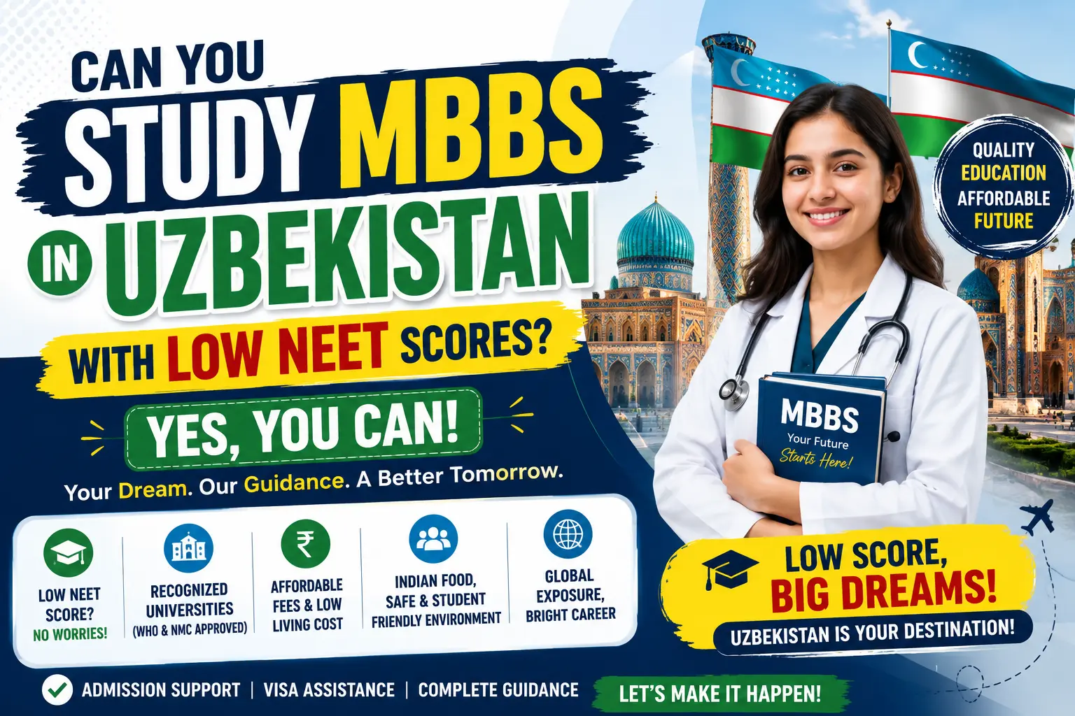 Can You Study MBBS in Uzbekistan with Low NEET Scores?